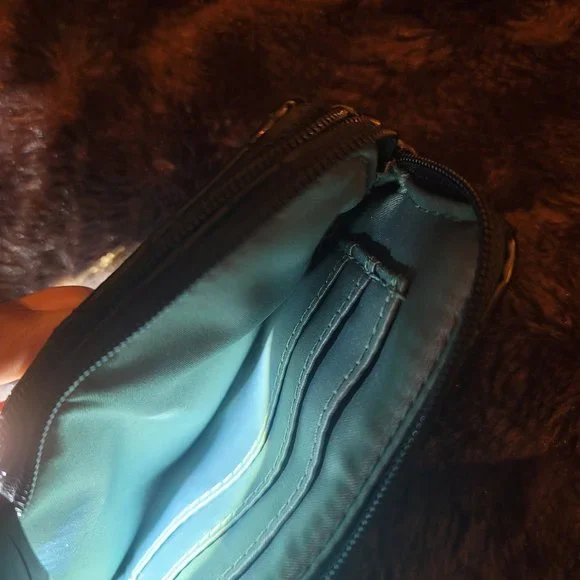 Authentic Black patent leather Coach purse satcheland matching wristlet